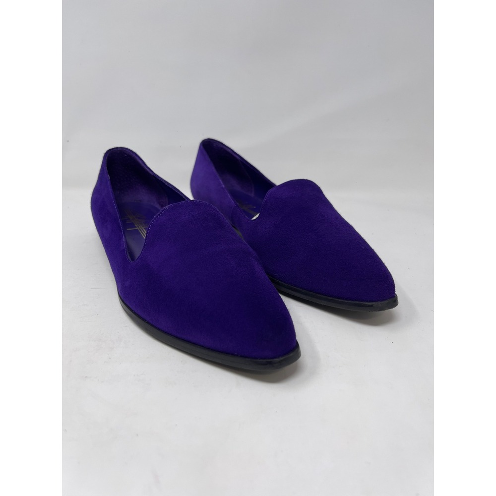 Rafferty Vintage Purple Suede Pointed Toe Loafers Flats Womens 8M 022-3157